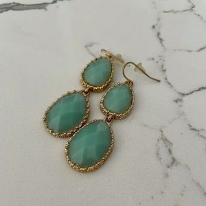 Teal blue earrings